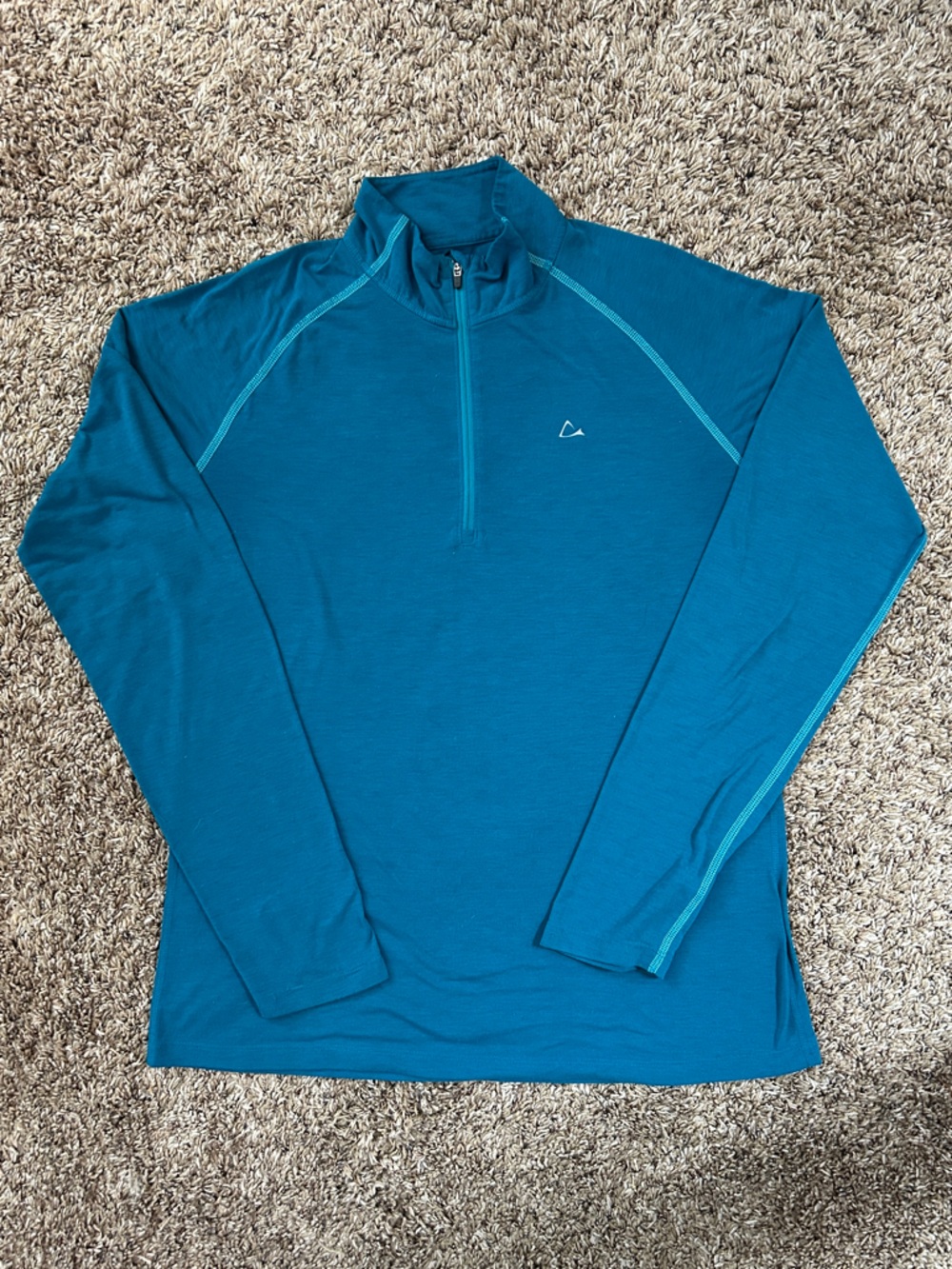 Teal Athletic Long Sleeve Top